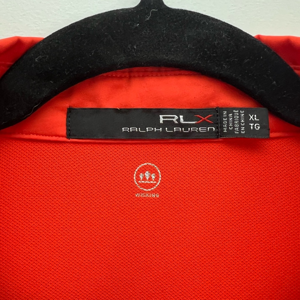 XL RLX Ralph Lauren Golf Shirt Orange - Picture 3 of 4